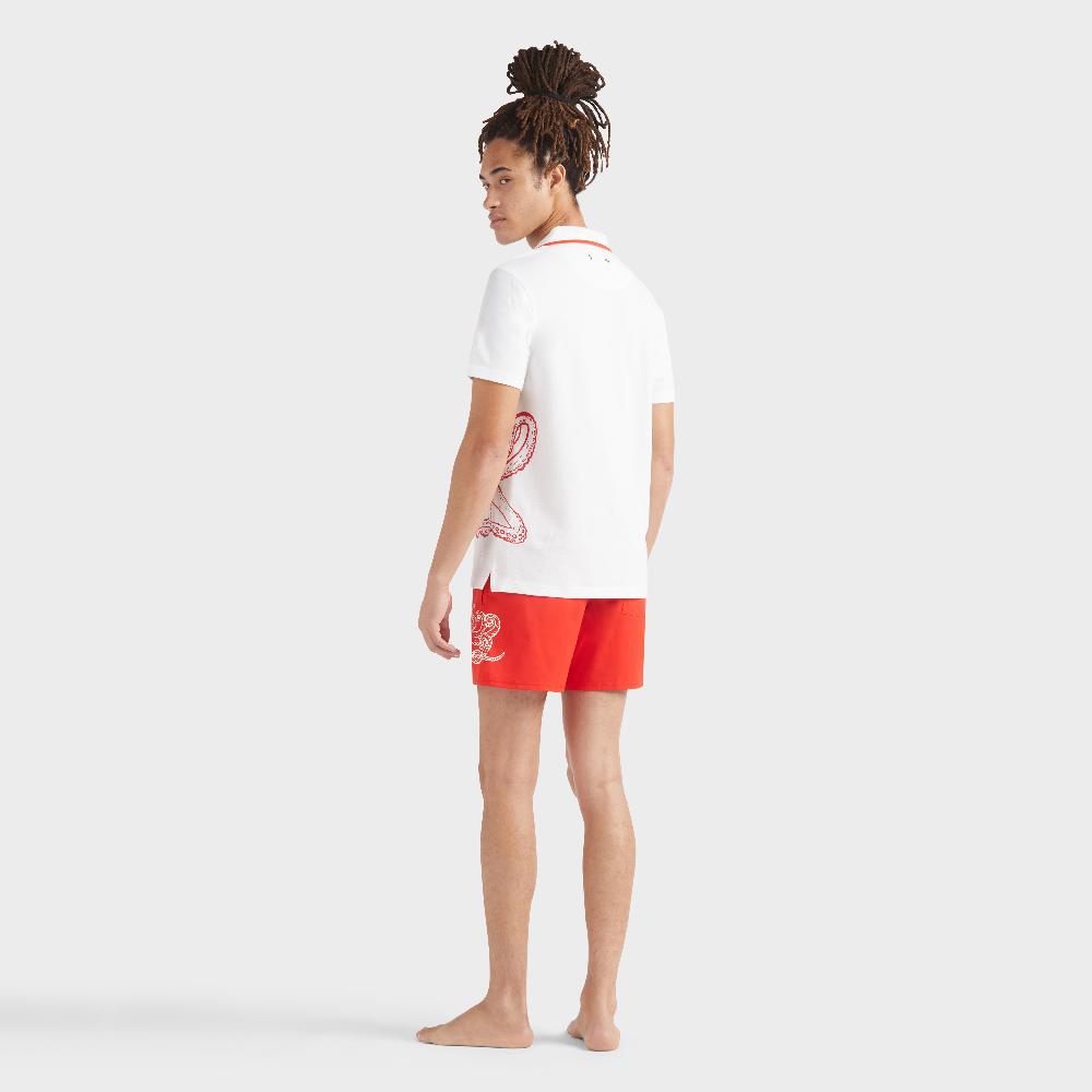 Vilebrequin Polo En Coton Homme Poulpe Imprimé