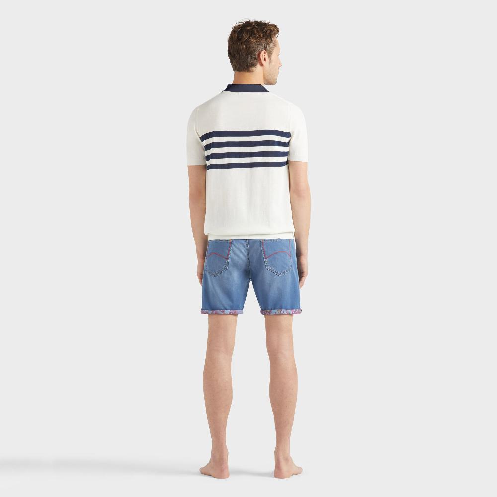 Vilebrequin Polo En Coton Homme Rayures Bicolores