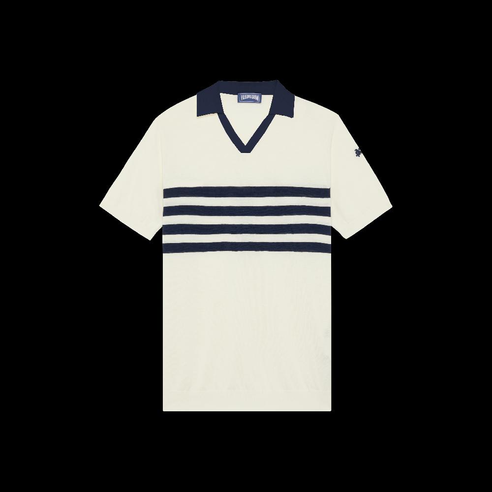Vilebrequin Polo En Coton Homme Rayures Bicolores