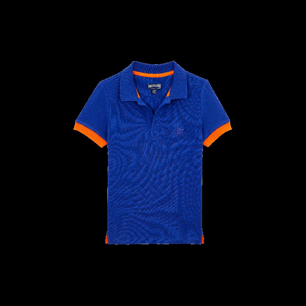 vilebrequin Polo en coton organique garçon uni