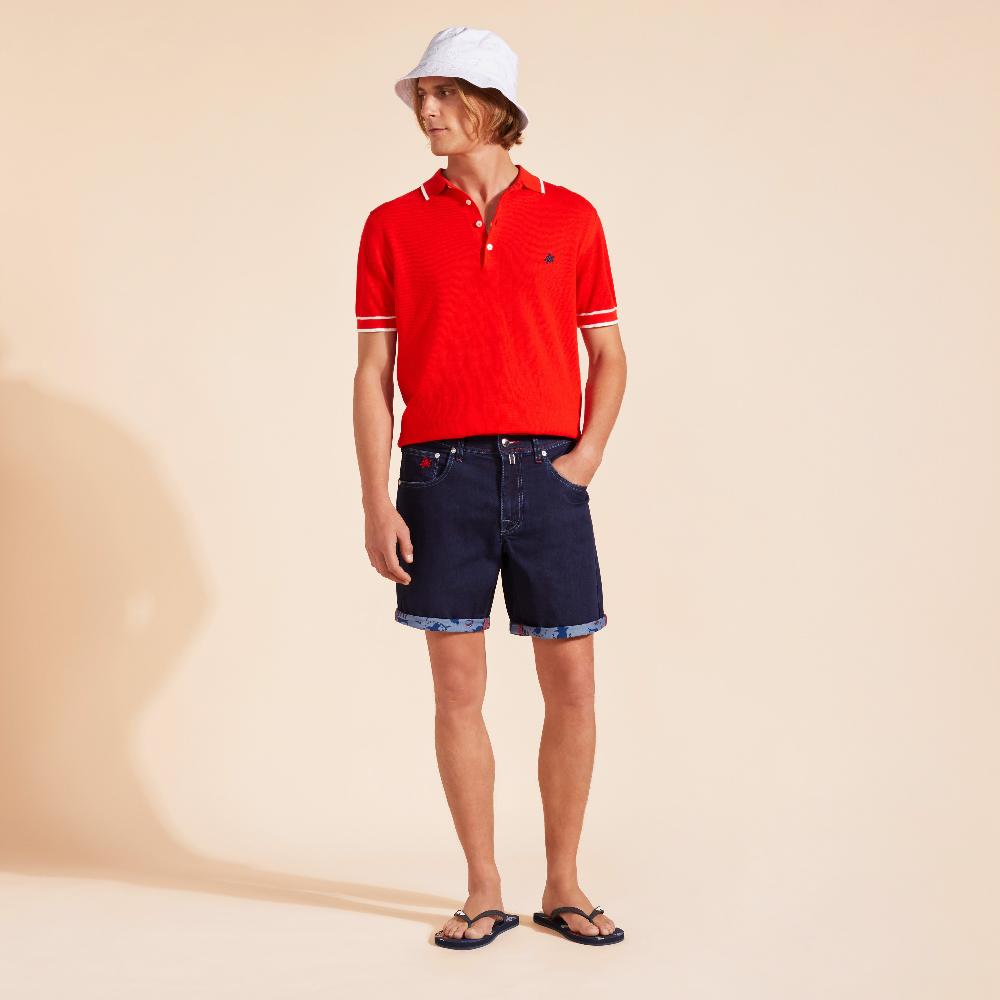 Vilebrequin Polo En Coton Tricoté Homme Uni