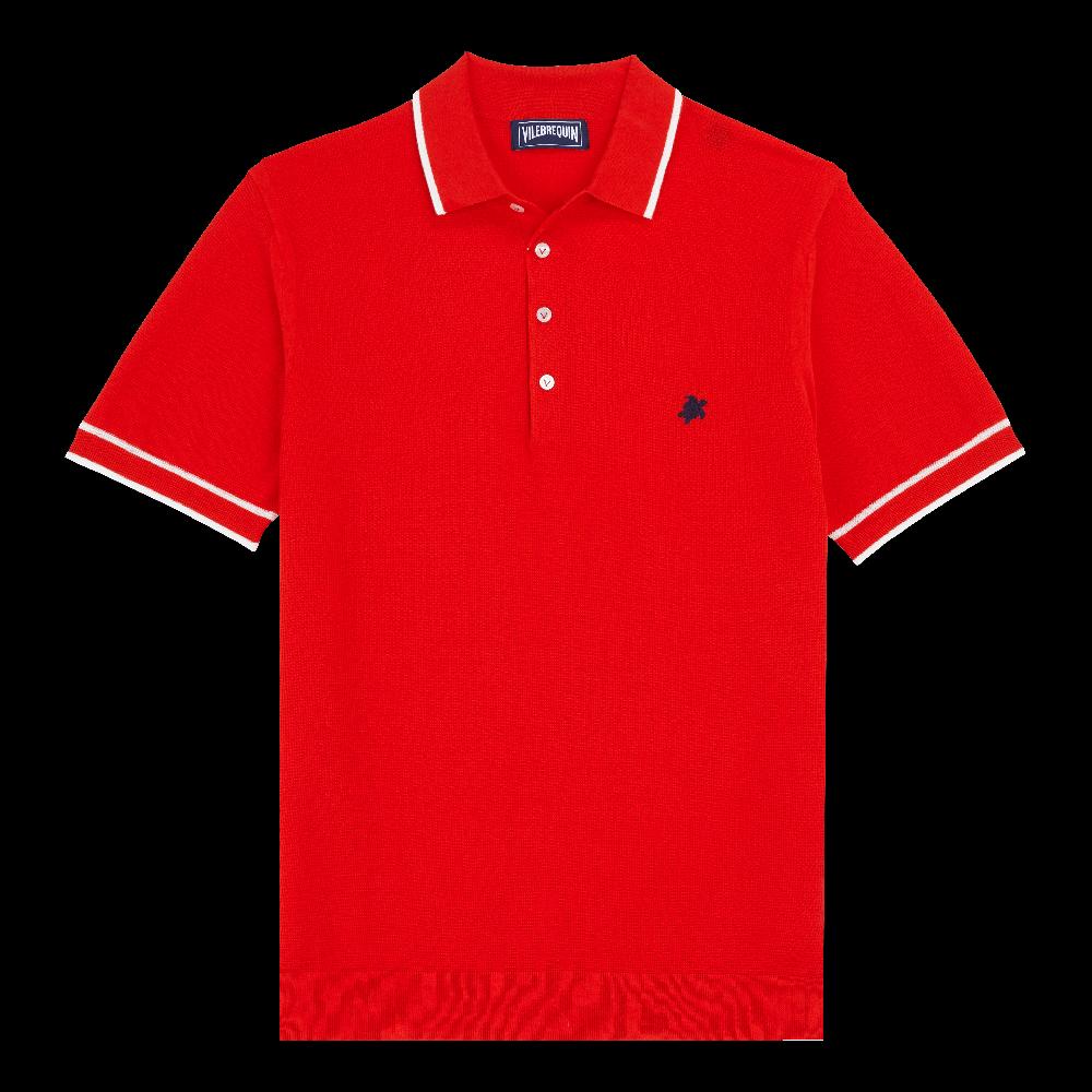 Vilebrequin Polo En Coton Tricoté Homme Uni