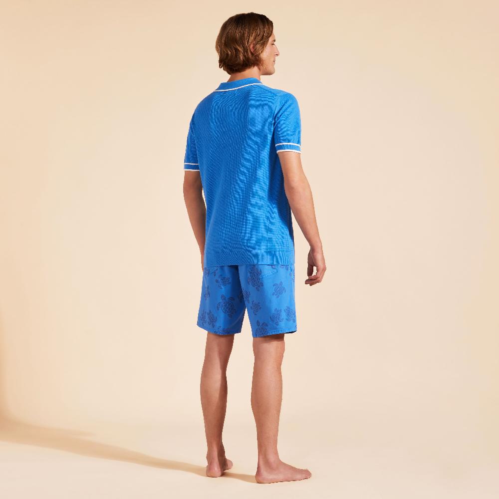 Vilebrequin Polo En Coton Tricoté Homme Uni