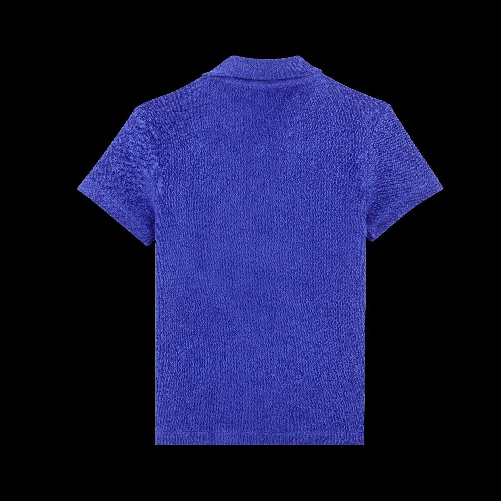 Vilebrequin Polo En éponge Garçon Tortue Brodée