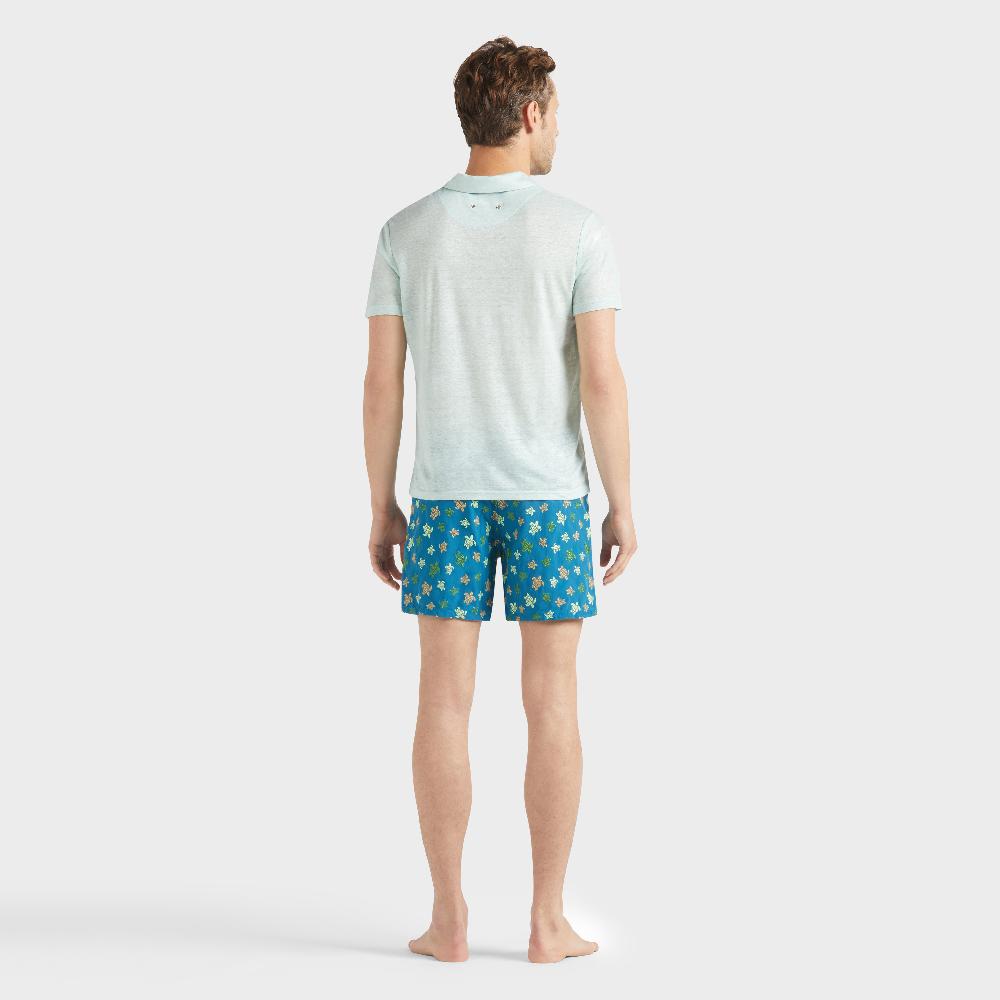 Vilebrequin Polo En Jersey De Lin Homme Uni