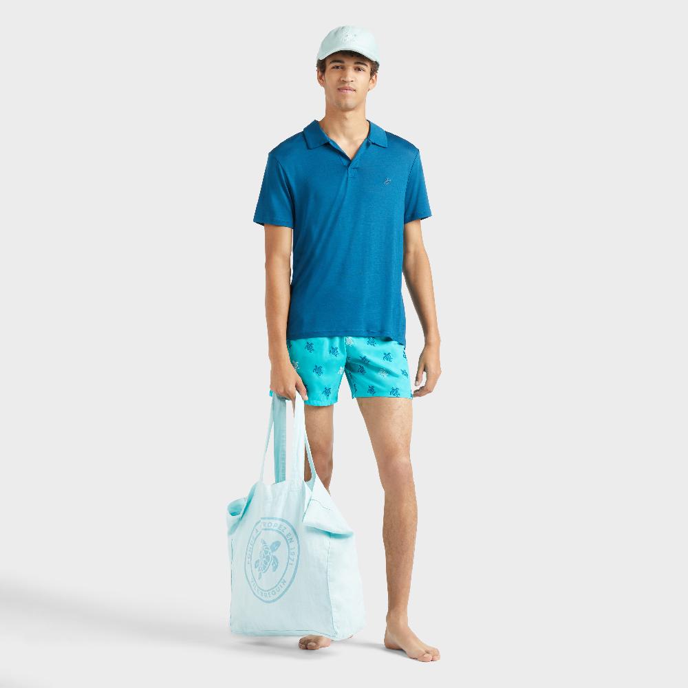 Vilebrequin Polo En Tencel Homme Uni
