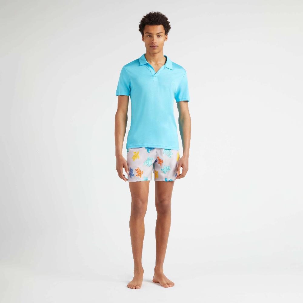 vilebrequin Polo en tencel homme uni