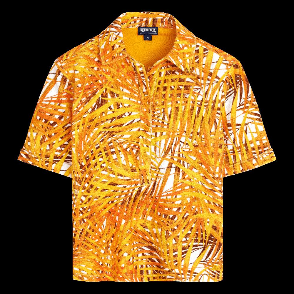 Vilebrequin Polo éponge Femme Palm Leaves
