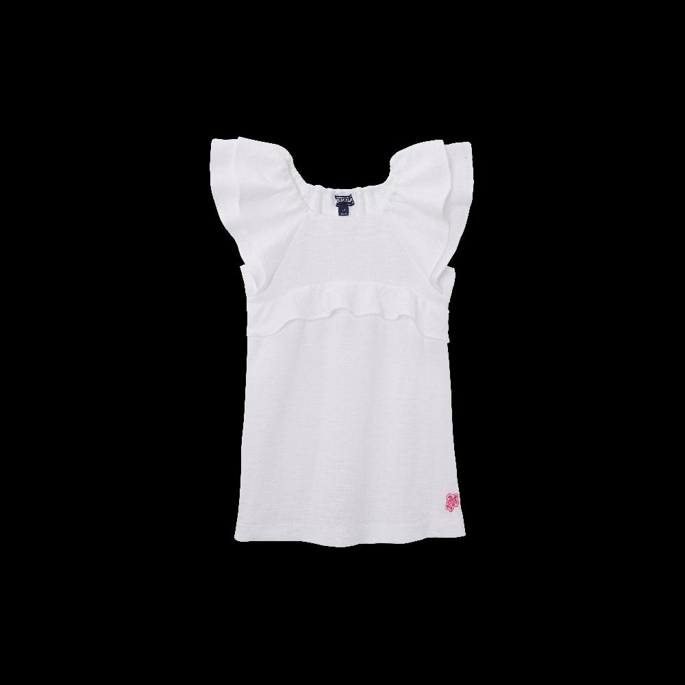 vilebrequin Robe en coton fille Tortue brodée