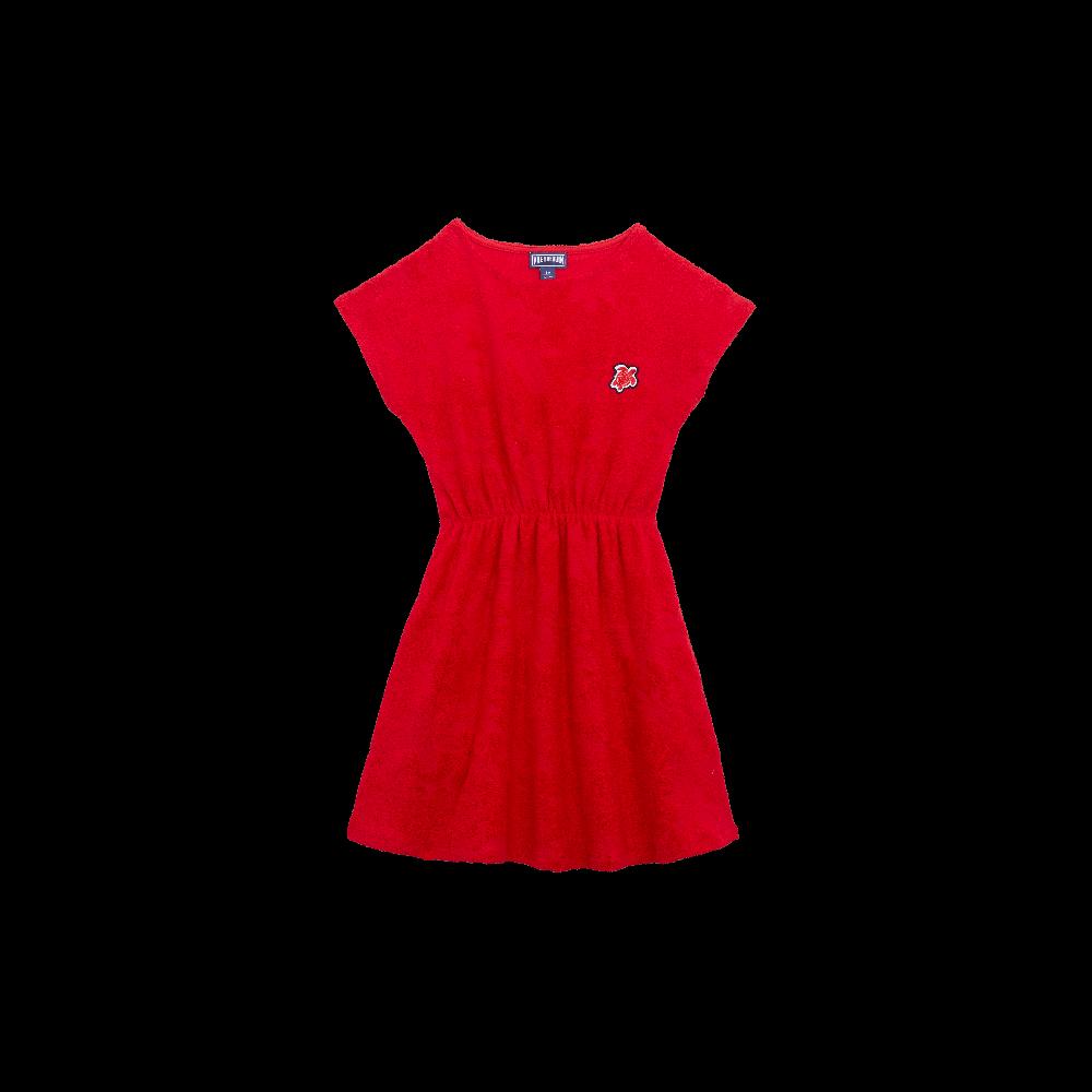 vilebrequin Robe en éponge fille Flower Power