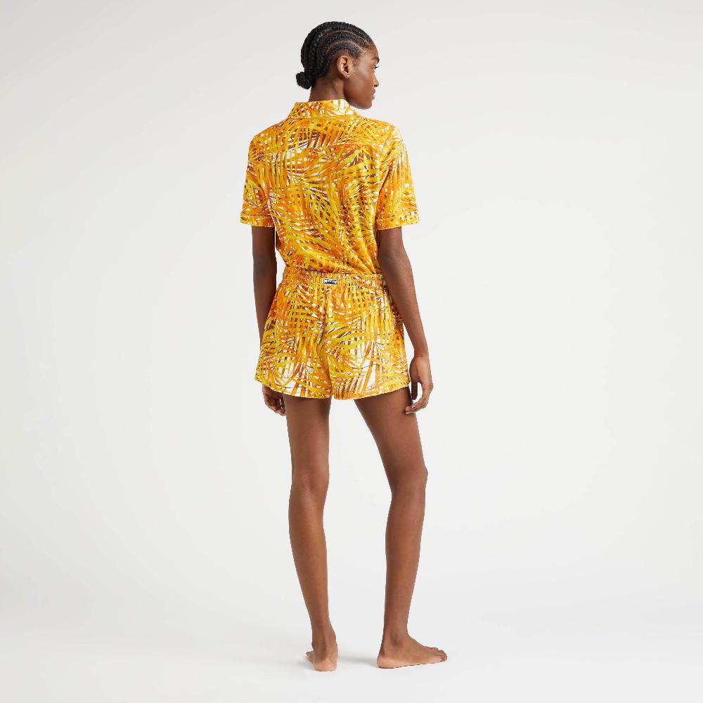 Vilebrequin Short En éponge Femme Palm Leaves