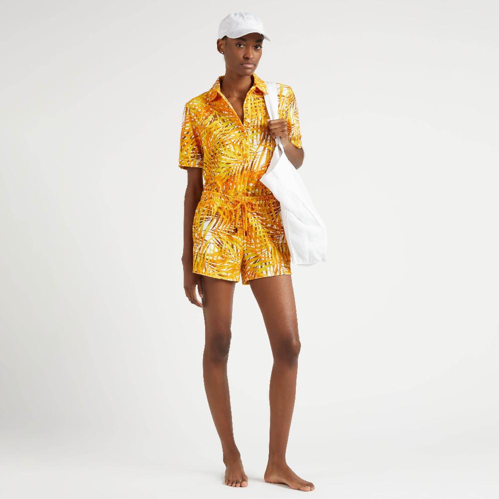 Vilebrequin Short En éponge Femme Palm Leaves