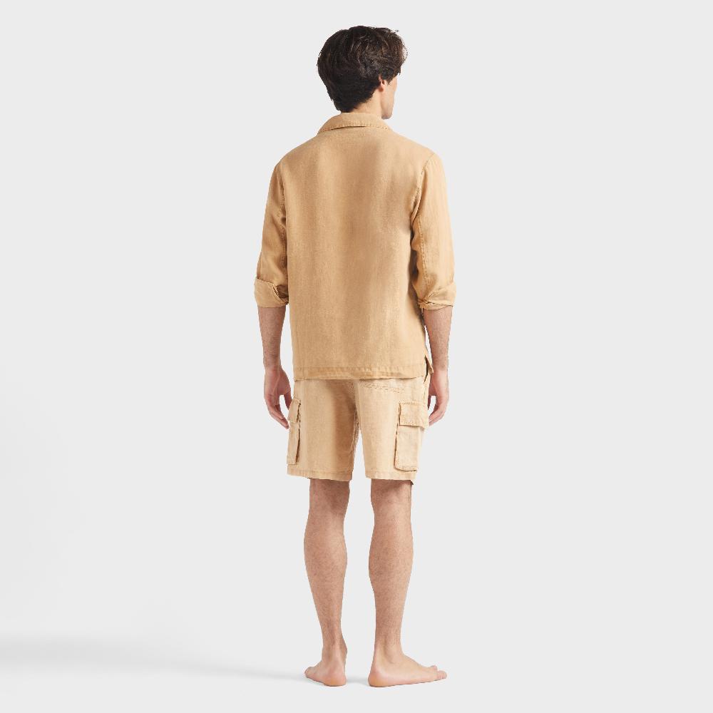 Vilebrequin Surchemise En Lin Homme Mineral Dye