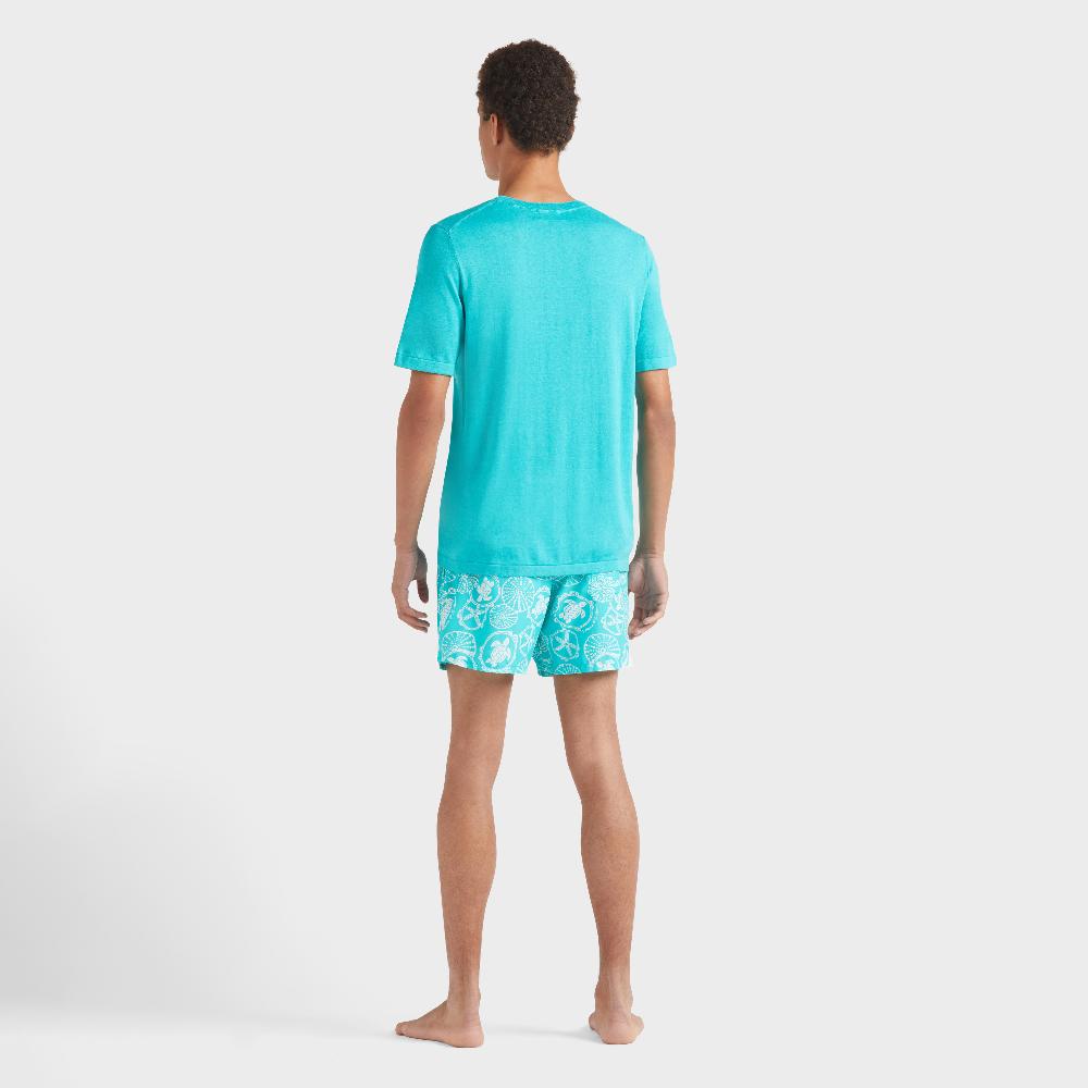 Vilebrequin T-shirt En Coton Homme Tortue Jacquard