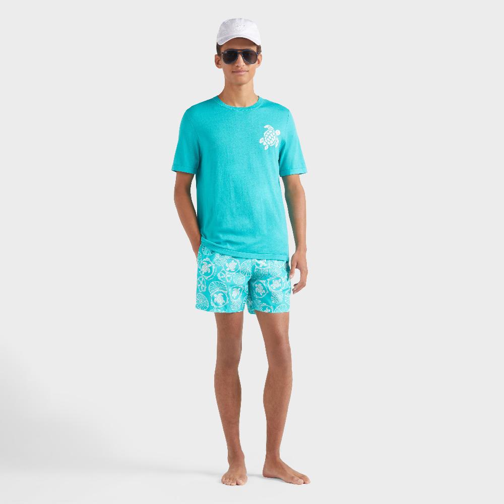 Vilebrequin T-shirt En Coton Homme Tortue Jacquard