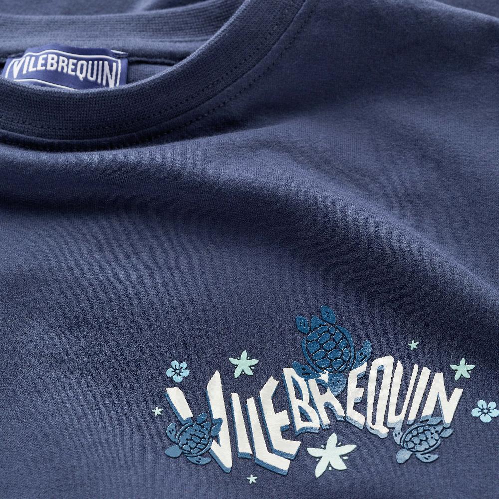 Vilebrequin T-shirt Garçon Logo En Gomme Au Dos