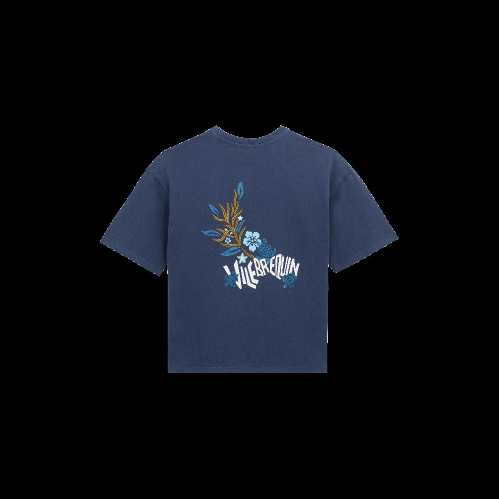 Vilebrequin T-shirt Garçon Logo En Gomme Au Dos