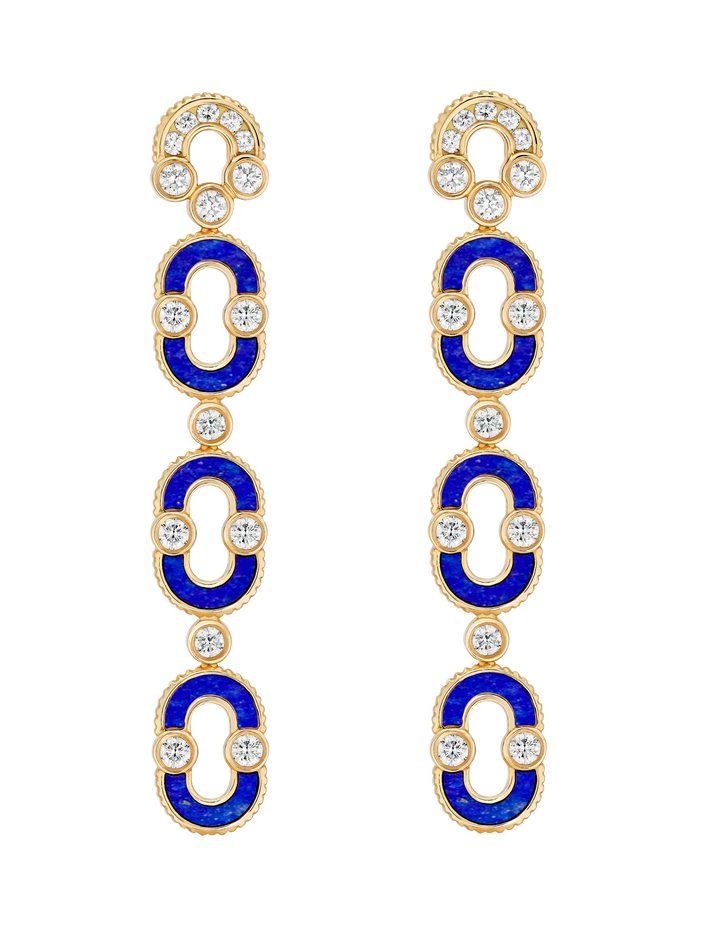 viltier BOUCLES D'OREILLES MAGNETIC TRIO LAPIS-LAZULI