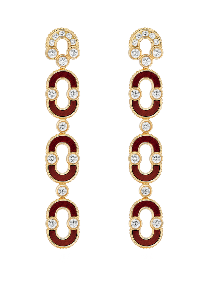 viltier BOUCLES D'OREILLES MAGNETIC TRIO OEIL DE TAUREAU