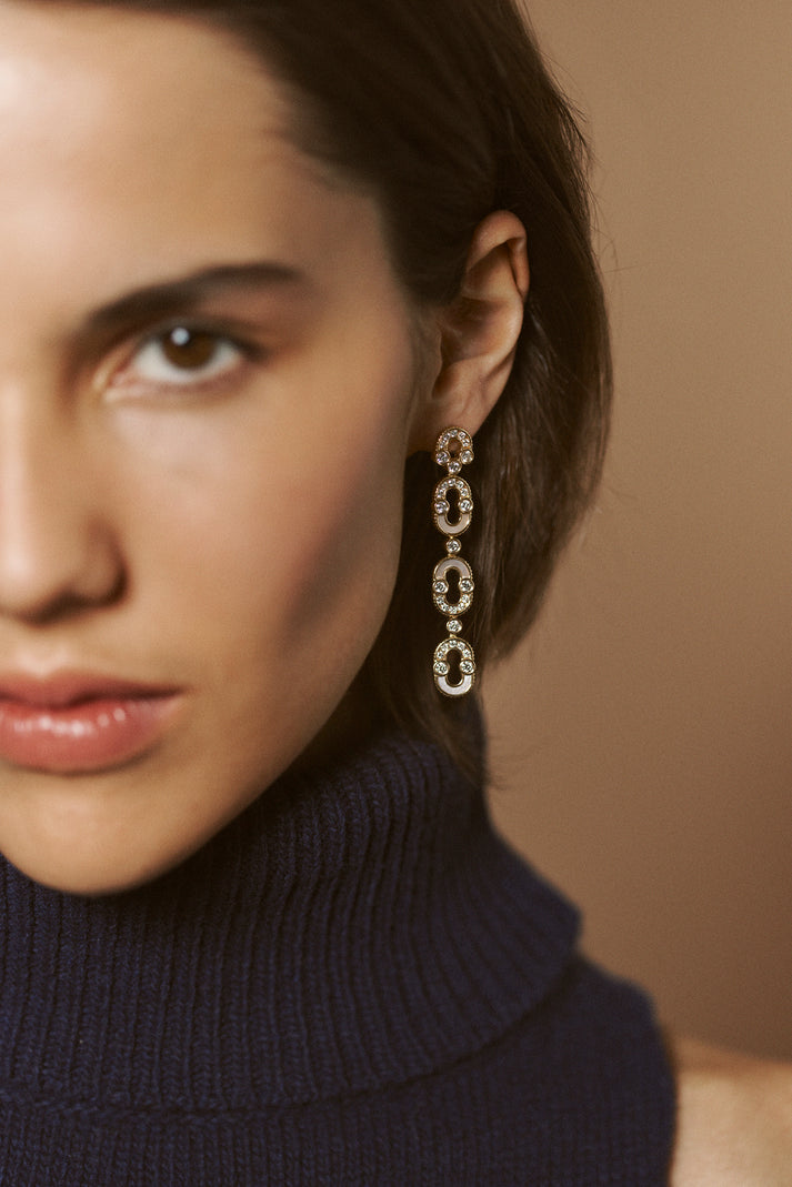 Viltier BOUCLES D'OREILLES MAGNETIC TRIO SEMI NACRE