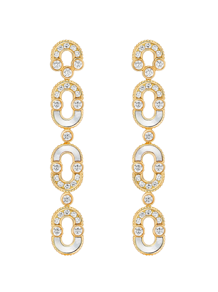 viltier BOUCLES D'OREILLES MAGNETIC TRIO SEMI NACRE