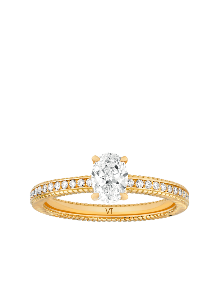 viltier Bague Brillante Ovale 0 5ct