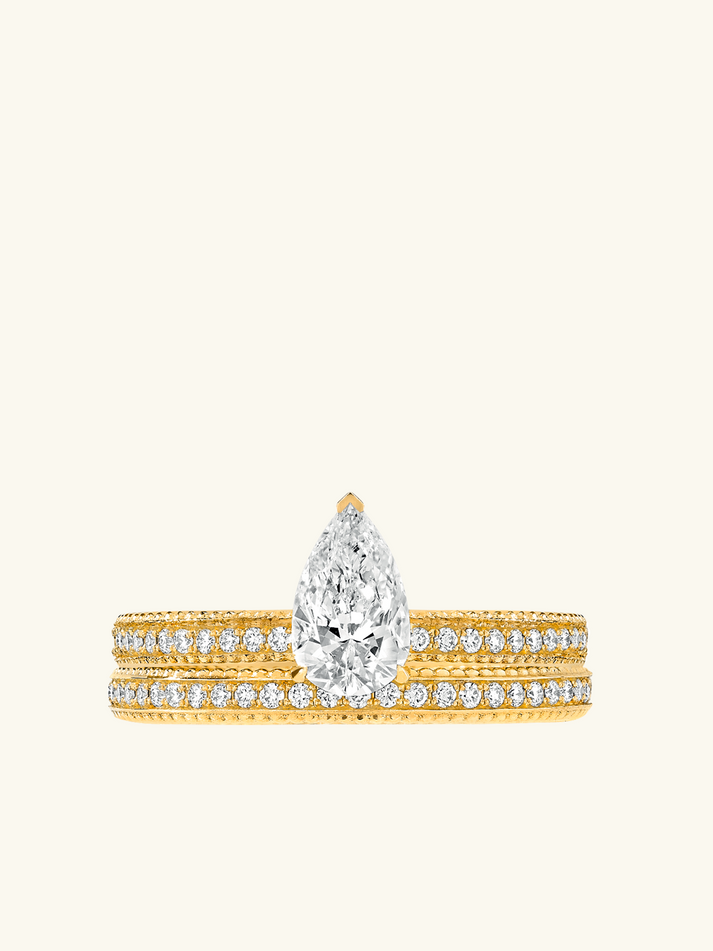 Viltier Bague Brillante Poire 0 7ct