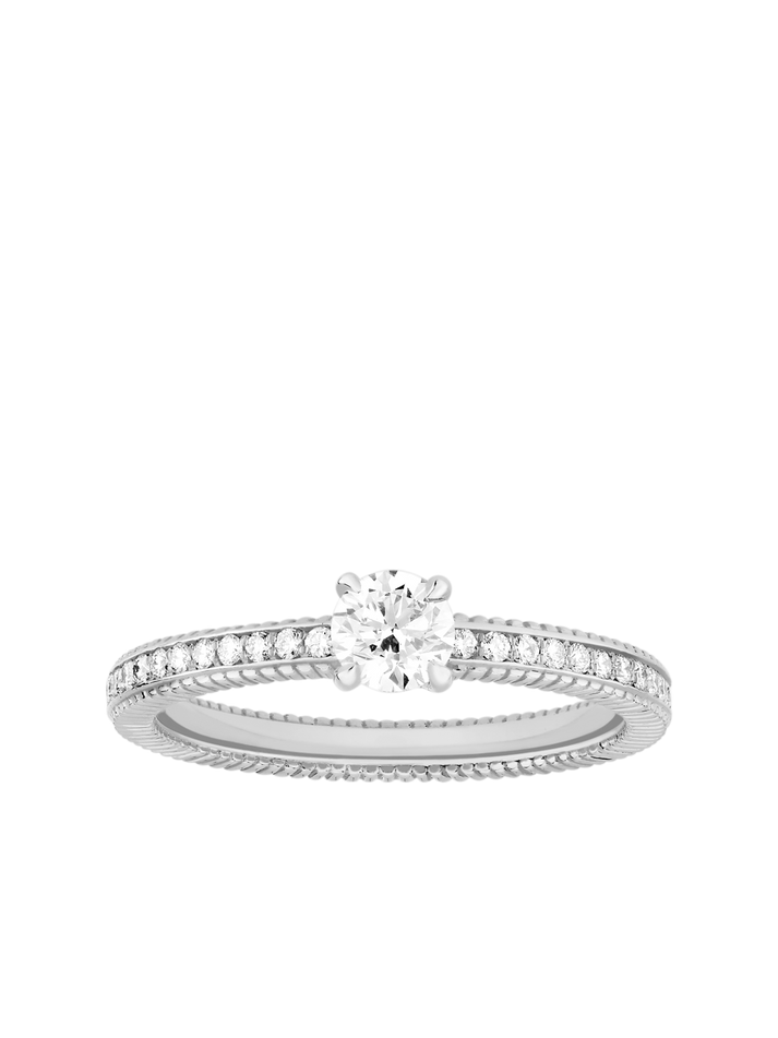 viltier Bague Brillante Ronde 0 3ct