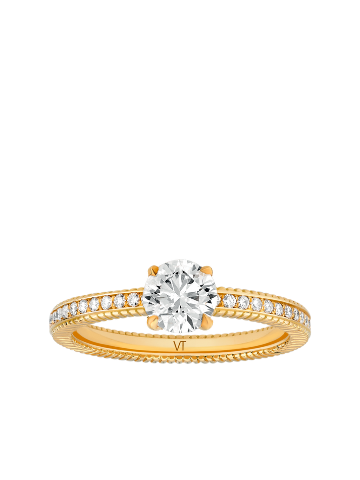 viltier Bague Brillante Ronde 0 7ct