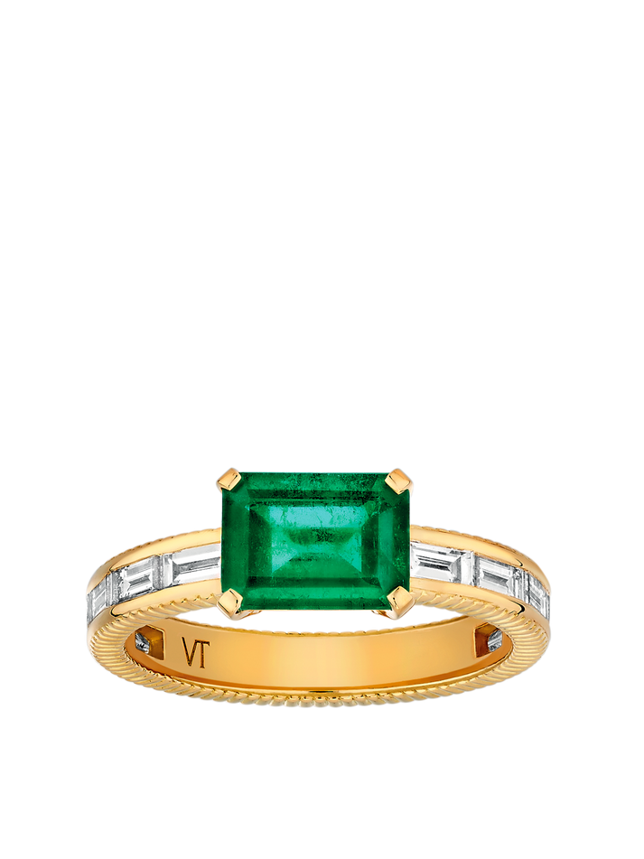 viltier Bague Eclat Emeraude 1 55cts