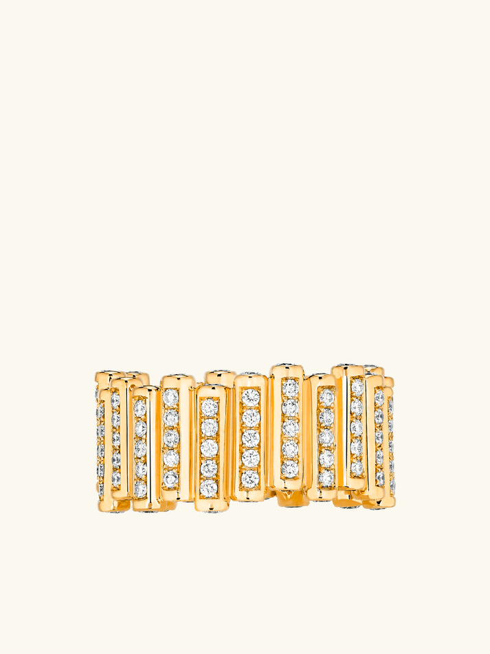 Viltier BAGUE EDGE LARGE PAVÉE