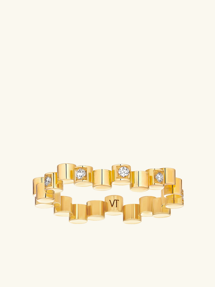 Viltier BAGUE EDGE MINI DIAMANTS
