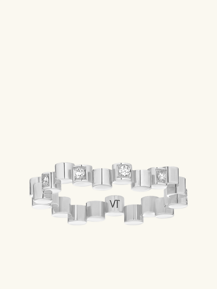 Viltier BAGUE EDGE MINI DIAMANTS