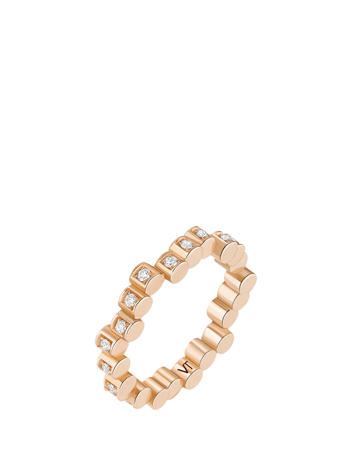 viltier BAGUE EDGE MINI PAVÉE