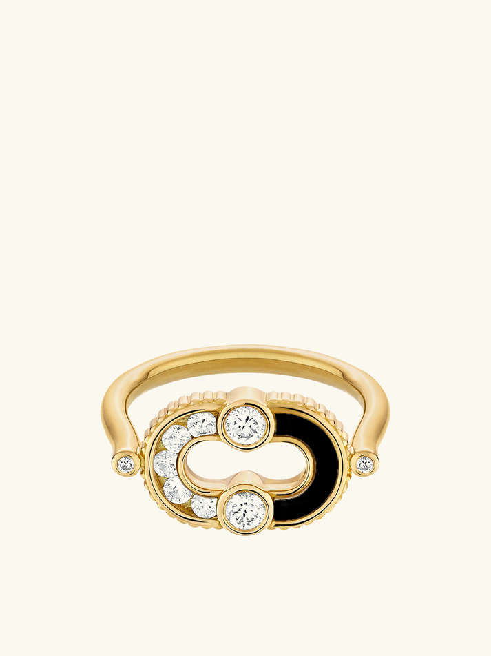 Viltier BAGUE MAGNETIC SEMI ONYX