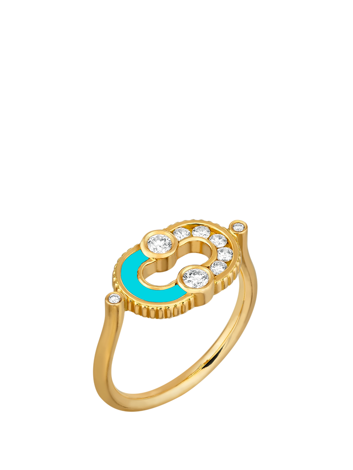 viltier BAGUE MAGNETIC SEMI TURQUOISE