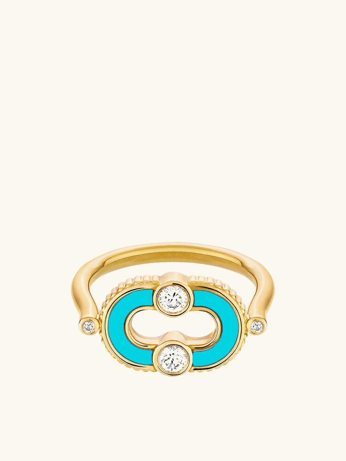 Viltier BAGUE MAGNETIC TURQUOISE