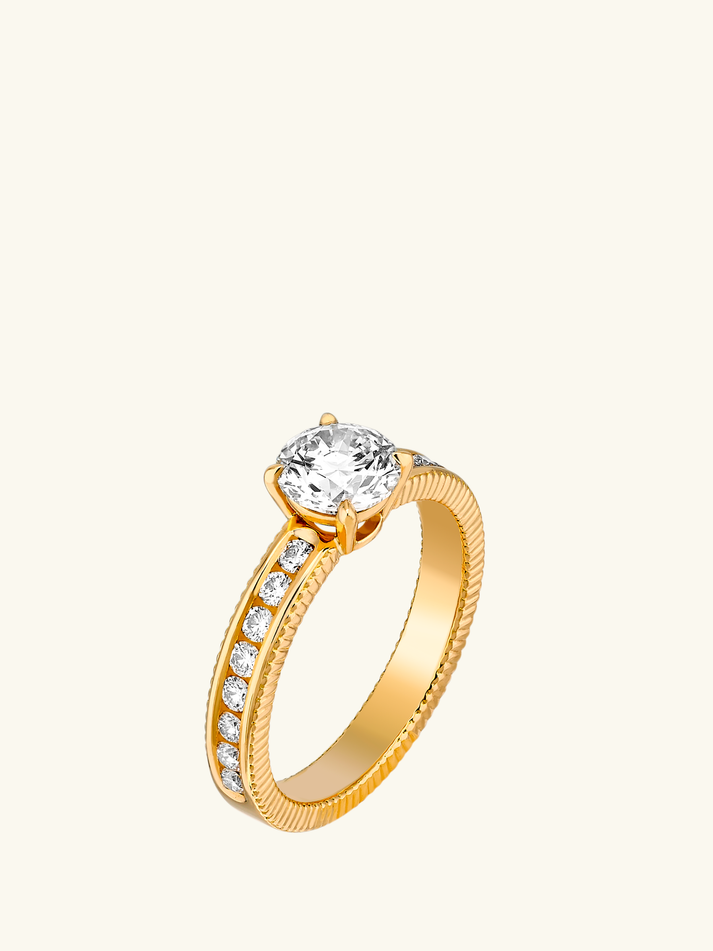 Viltier Bague Rayonnement Ronde 1ct