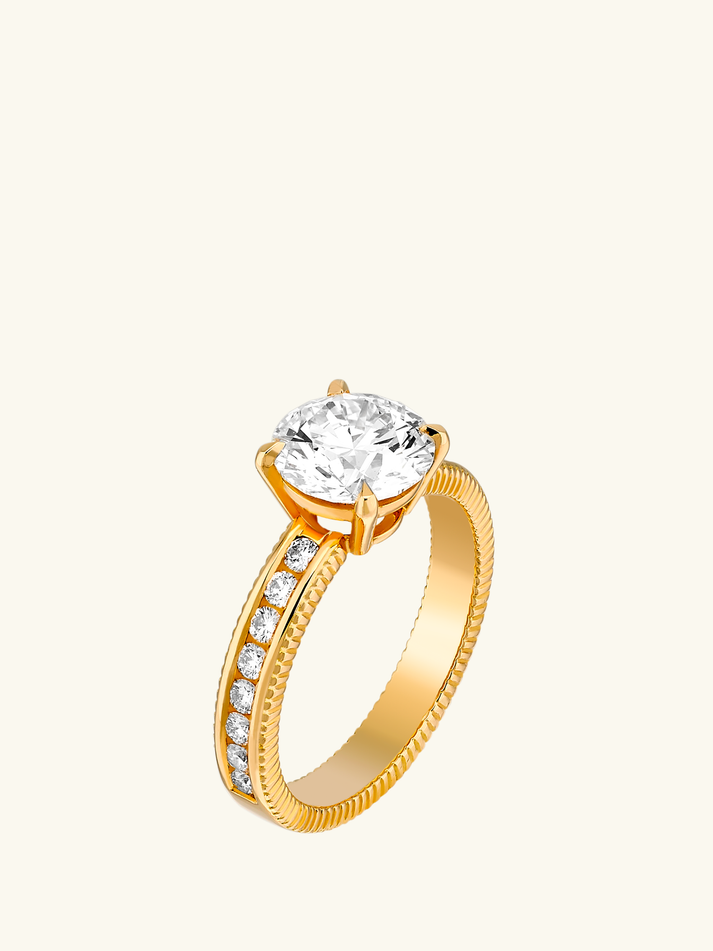 Viltier Bague Rayonnement Ronde 2cts