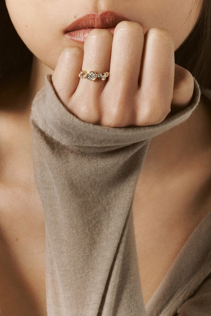 Viltier Bague Scintillante 0 3ct