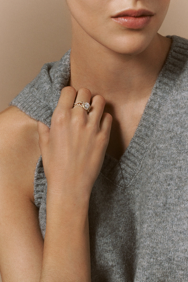 Viltier Bague Splendide Pavée 1 5cts