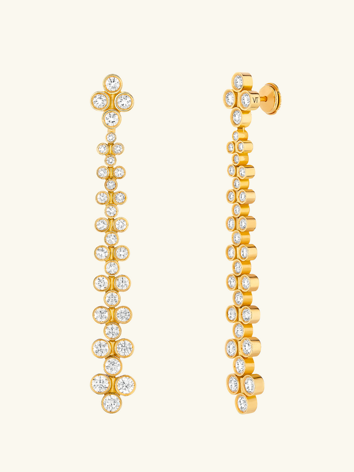 Viltier BOUCLES D'OREILLES CLIQUE CASCADE LARGE