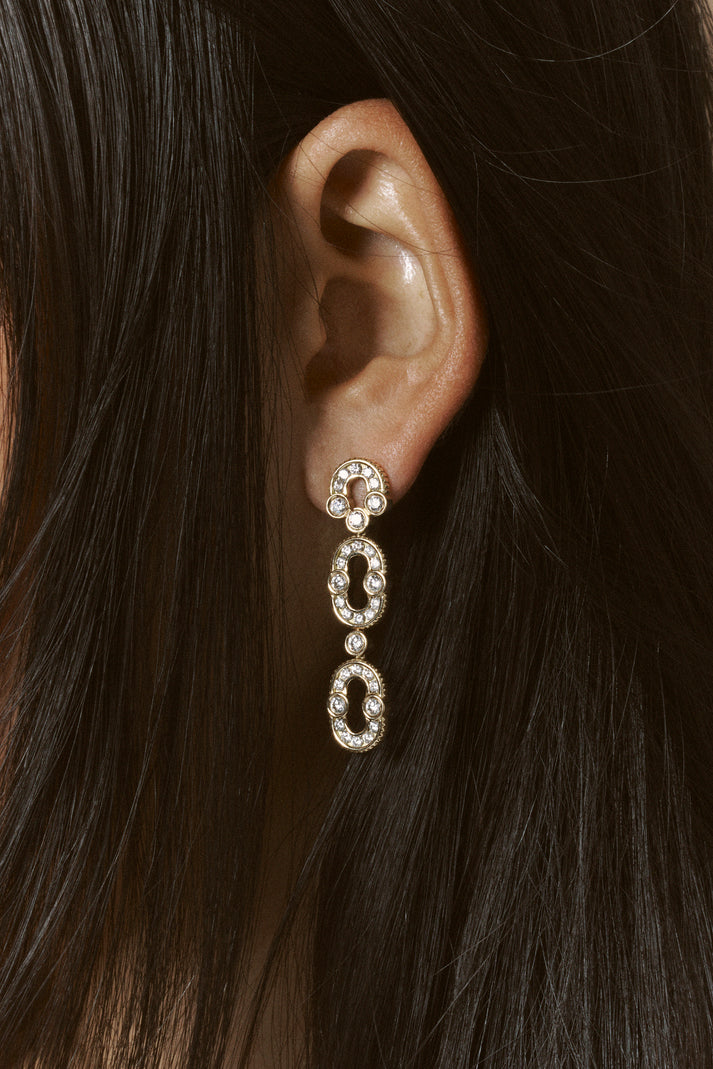 Viltier BOUCLES D'OREILLES MAGNETIC DUO DIAMANTS