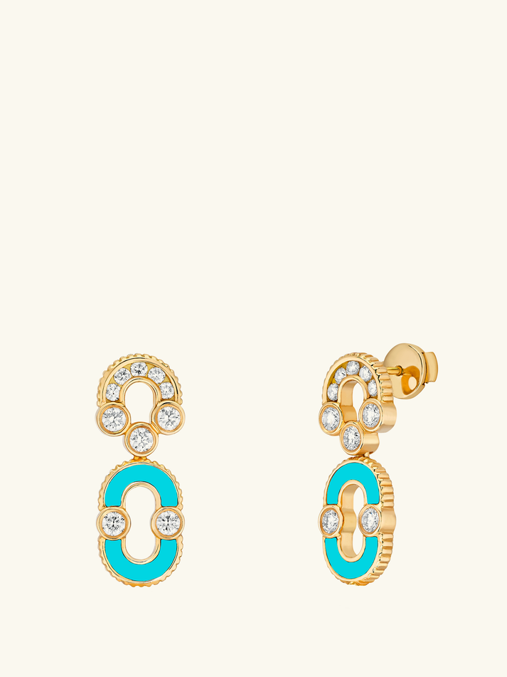 Viltier BOUCLES D'OREILLES MAGNETIC SOLO TURQUOISE