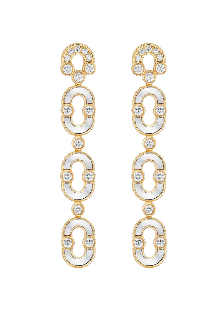 viltier BOUCLES D'OREILLES MAGNETIC TRIO NACRE