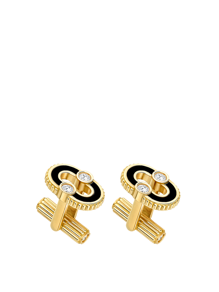 viltier BOUTONS DE MANCHETTE ONYX