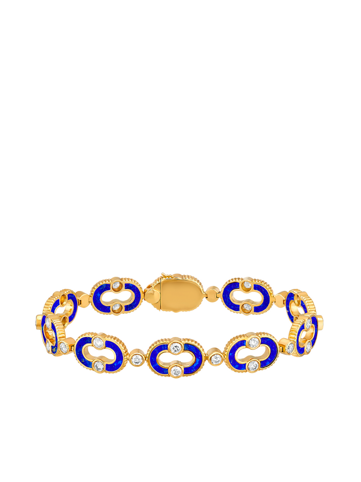 viltier BRACELET MAGNETIC ENCHAÎNÉE LAPIS-LAZULI