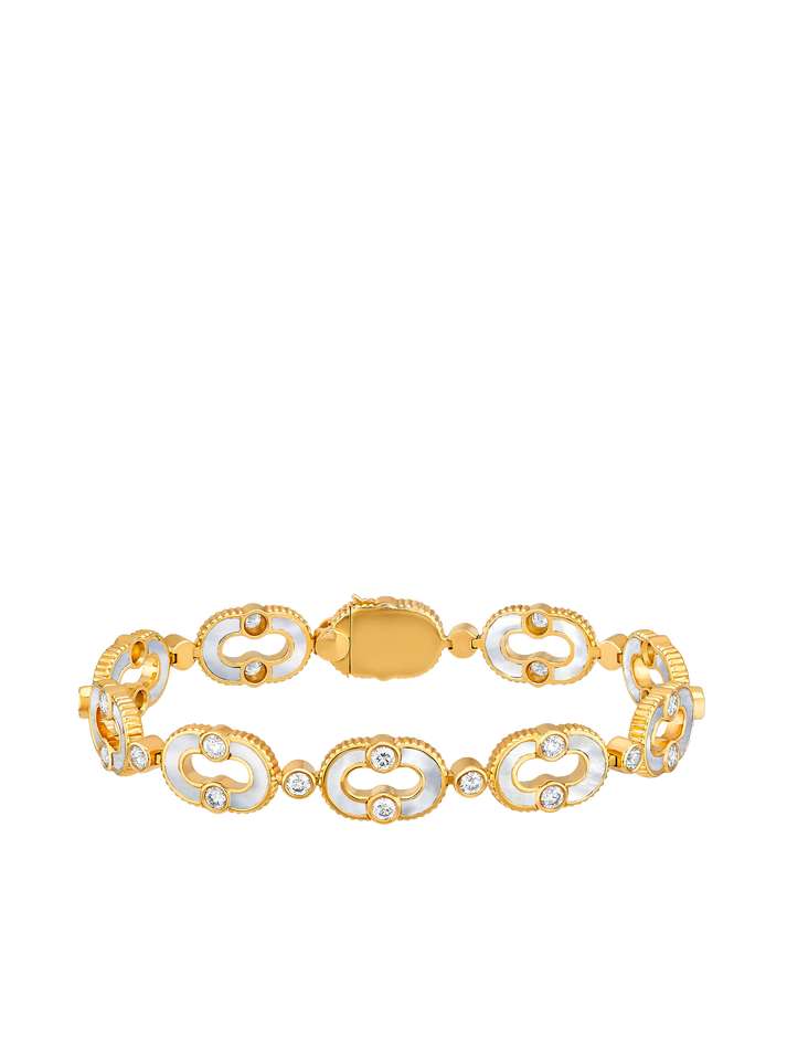 viltier BRACELET MAGNETIC ENCHAÎNÉE NACRE