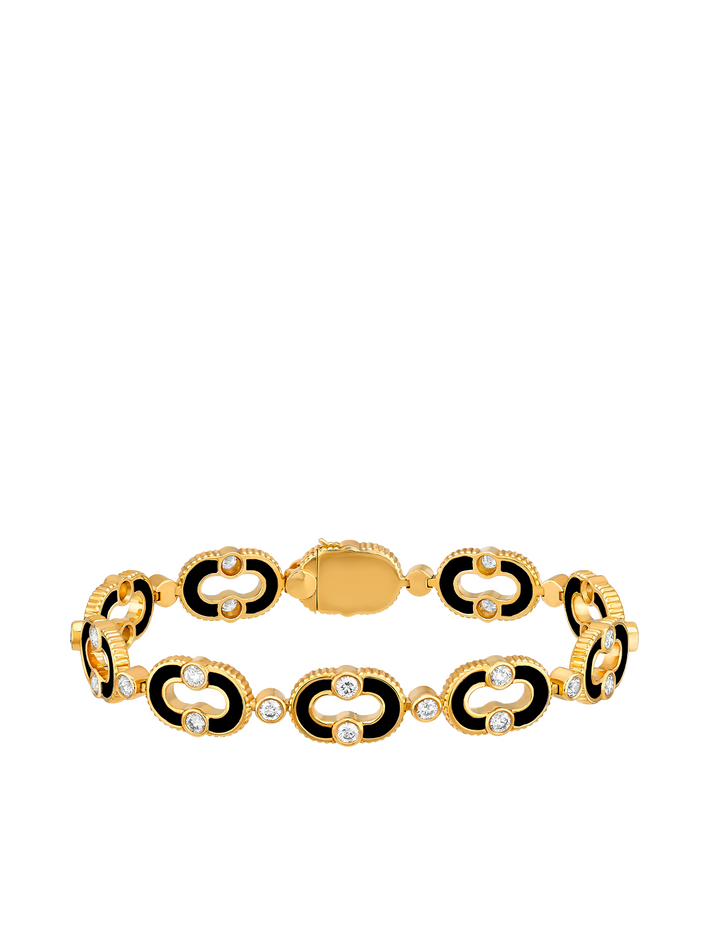 viltier BRACELET MAGNETIC ENCHAÎNÉE ONYX