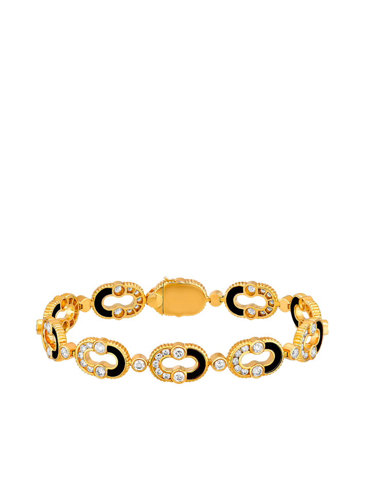 viltier BRACELET MAGNETIC ENCHAÎNÉE SEMI ONYX